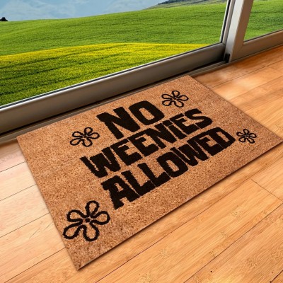 No Weenies Allowed Doormat Welcome Housewarming Gift
