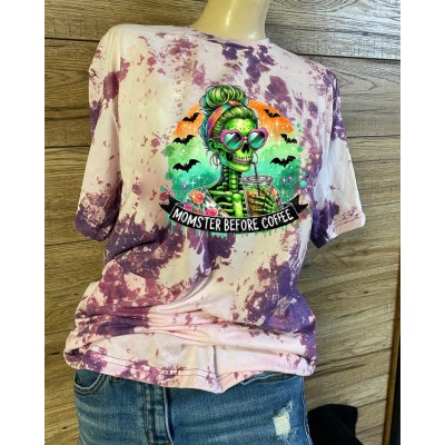 Momster Coffee Skeleton Sweatshirt Hoodie For Gift Ideas