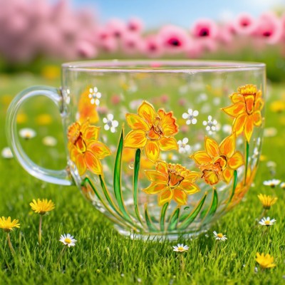 Personalized Birth Month Flower March Daffodil Mug For Mom Grandma Gift