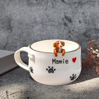 Custom Dog Figure Mug For Pet Lover Or Dog Owner Keepsake Gift
