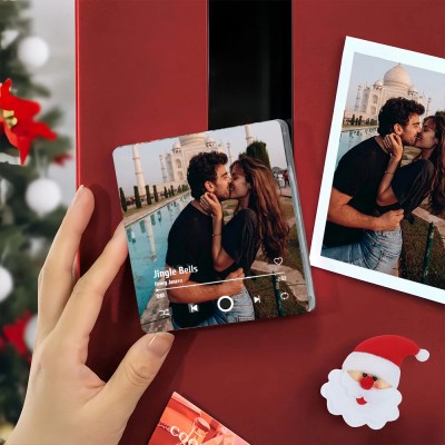 Personalized Music Fridge Magnets From Your Photo Valentine's Day Gift for Her Him
