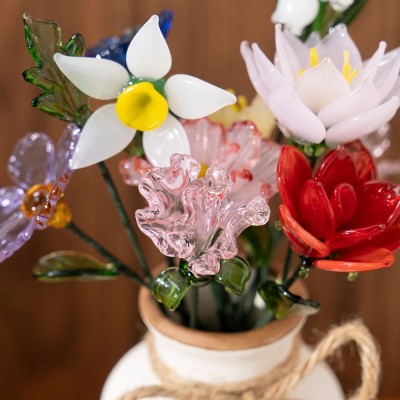 Custom Glass Birth Month Flower Jan to Dec Flower Unique Mother's Day Gift For Mom Grandma