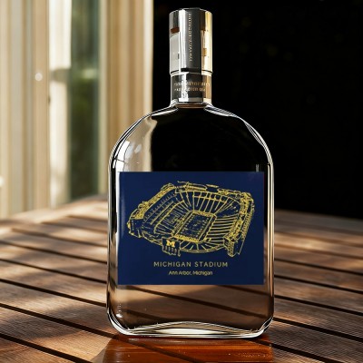 Michigan Stadium Whiskey Bottles Gifts For Sports Lovers Game Day Christmas Gift