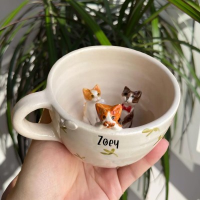 Custom Pet Figure Mug For Pet Lover Or Dog Cat Owner Keepsake Gift