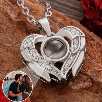 Personalized Heart Photo Projection Necklace For Soulmate