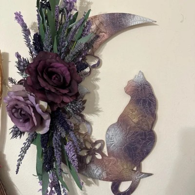 Black Cat Moon Wreath