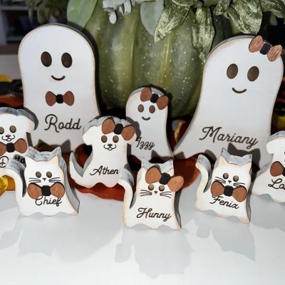 Personalized Ghost Family Our Boo Crew Halloween Decor Gift