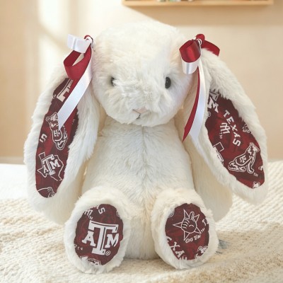 Texas A&M Custom Collegiate Bunny Perfect Gift for Students Grads
