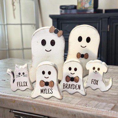 Personalized Ghost Family Our Boo Crew Halloween Decor Gift