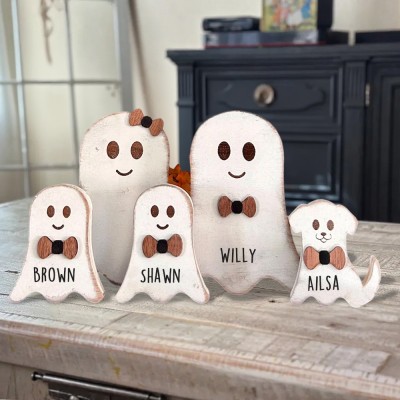 Personalized Ghost Family Our Boo Crew Halloween Decor Gift