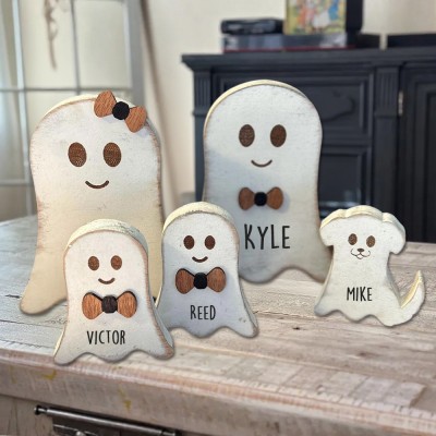 Personalized Ghost Family Our Boo Crew Halloween Decor Gift