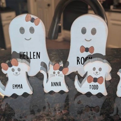 Personalized Ghost Family Our Boo Crew Halloween Decor Gift