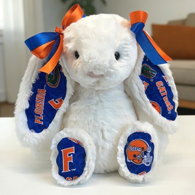 University of Florida Custom Collegiate Bunny Perfect Gift for Students Grads