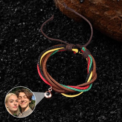 Personalized Projection Bracelet With Photo Inside For Valentine's Day Gifts