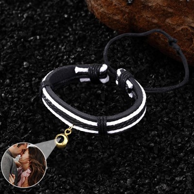 Personalized Projection Bracelet With Photo Inside For Valentine's Day Gifts