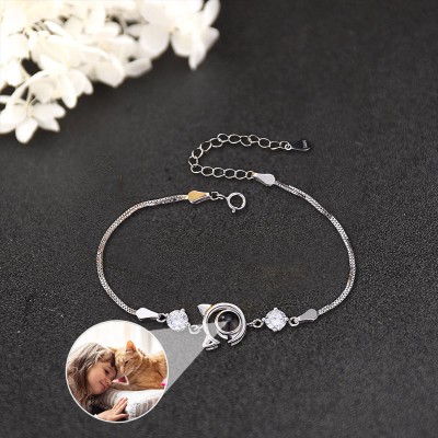 Personalized Photo Projection Bracelet With Picture Inside For Pet Lovers Gifts