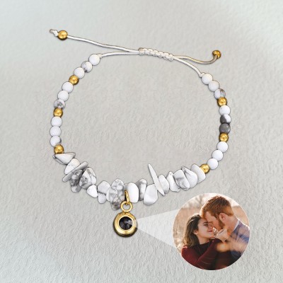 Personalized Projection Bracelet With Photo Inside For Valentine's Day Gifts