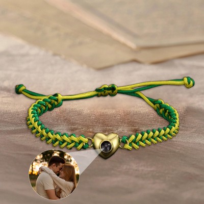 Personalized Projection Bracelet With Photo Inside For Valentine's Day Gifts