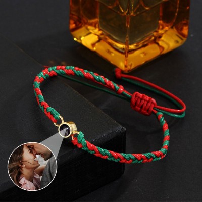 Personalized Projection Bracelet With Photo Inside For Valentine's Day Gifts