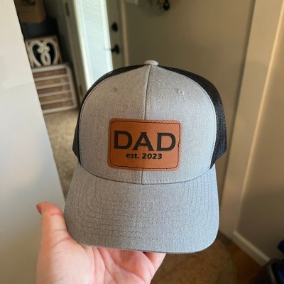 Personalized Dad Hat With Name and Year For A New Dad Father's Day Gift