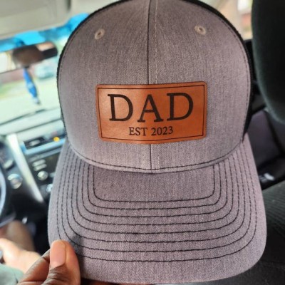 Personalized Dad Hat With Name and Year For A New Dad Father's Day Gift