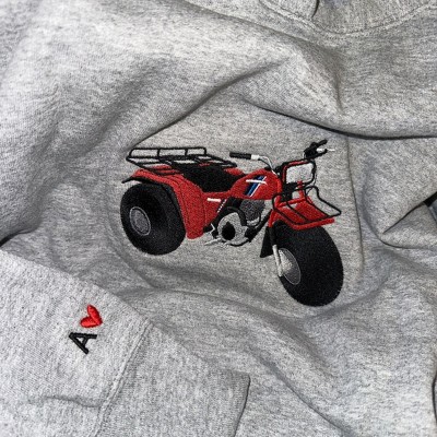 Custom Embroidered Car Photo Sweatshirt For Dad Men Car Lover Gift