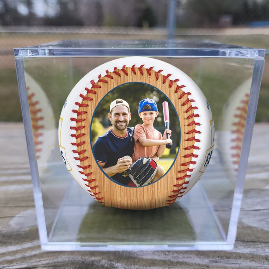 Custom Photo Baseball For Father's Day Gift