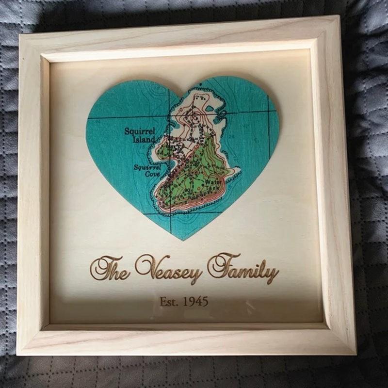 Custom Adventure Travel Map Wooden Frame Love Story Decor Unique Gift For Couple Valentine's Day Anniversary