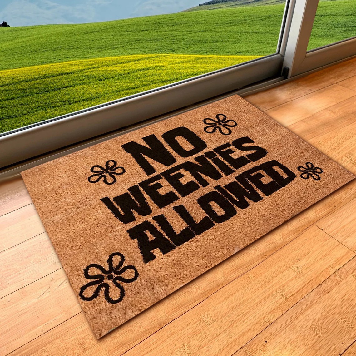 No Weenies Allowed Doormat Welcome Housewarming Gift