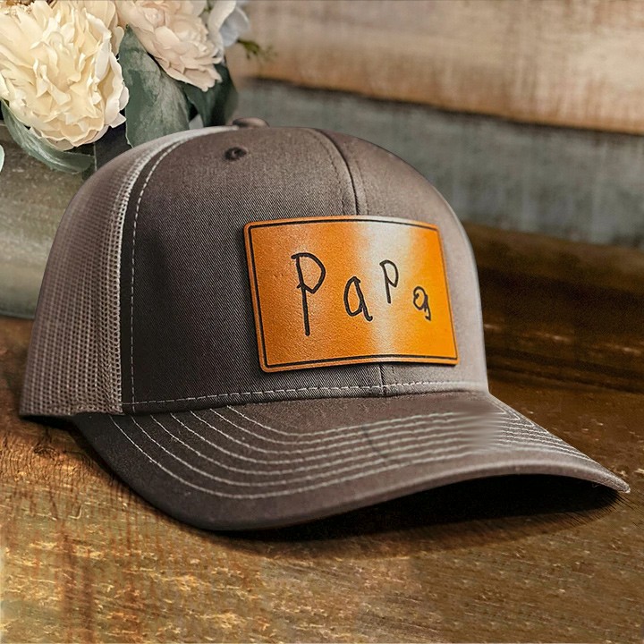 Personalised Child Handwriting Papa Cap For Dad Grandpa Father's Day Birthday Gift