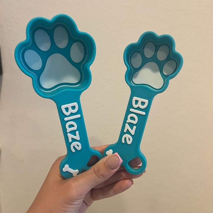 Personalised Pet Food Scoop With Pet Names For Pet Lovers Gift Ideas