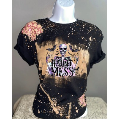Haunt Mess Skeleton Sweatshirt Hoodie For Gift Ideas
