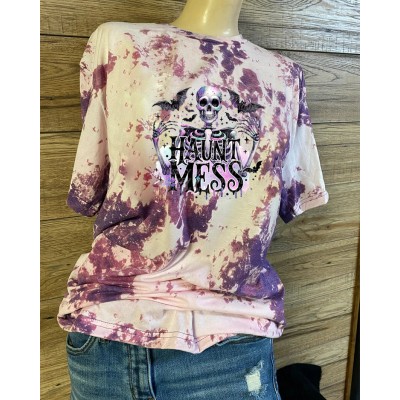 Haunt Mess Skeleton Sweatshirt Hoodie For Halloween Gift Ideas
