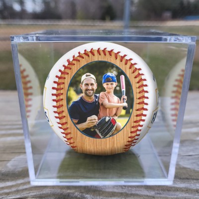 Custom Photo Baseball For Father's Day Gift