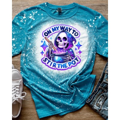 Halloween Stir the Pot Grim Reaper Sweatshirt Hoodie For Gift Ideas