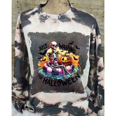 Just Waiting For Halloween Sweatshirt Hoodie For Gift Ideas