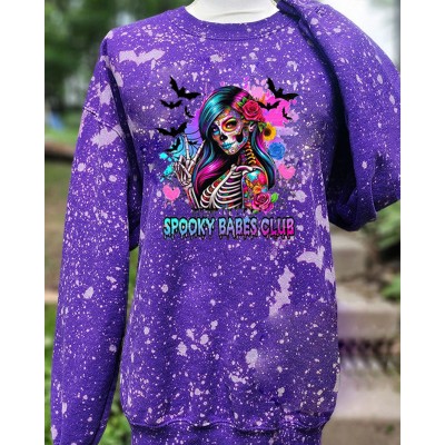 Spooky Babes Club Sweatshirt Hoodie For Halloween Gift Ideas
