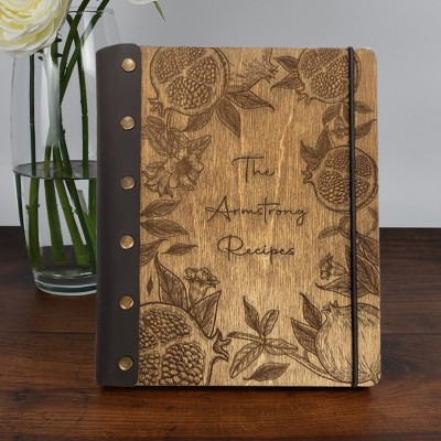 Personalised Recipe Book Blank Binder Cookbook For Mum Grandma Family Christmas Gift