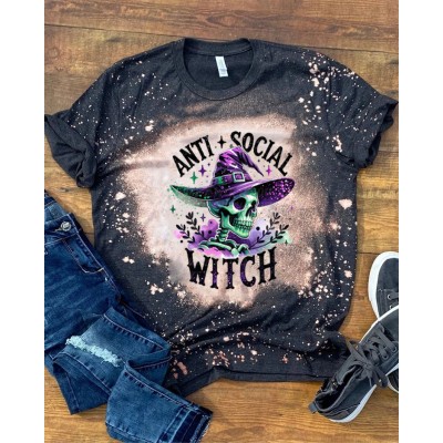 Halloween Spooky Anti Socia Witch Sweatshirt Hoodie For Gift Ideas