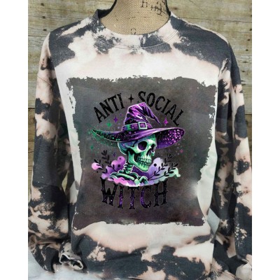 Spooky Anti Socia Witch Sweatshirt Hoodie For Halloween Gift Ideas