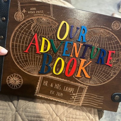 Custom Our Adventure Book Travel Photo Album For Couple Valentine's Day Anniversary Gift