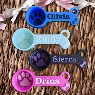 Personalised Pet Food Scoop With Pet Names For Pet Lovers Gift Ideas