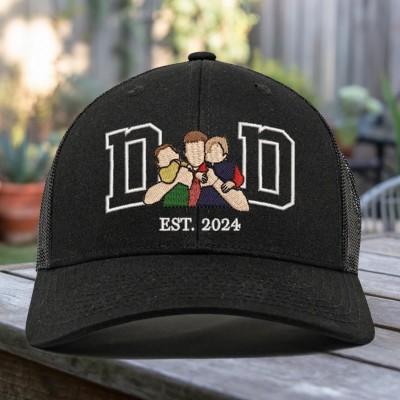 Custom Photo Embroidered Dad Cap For Men New Dad Father's Day Gift