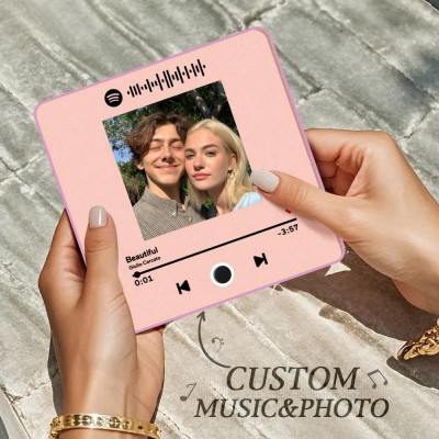 Personalised Spotify Photo Refrigerator Magnets With Album Cover Valentine's Day Gift for Her Him