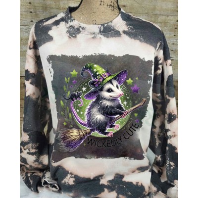 Halloween Wickedly Cute Possum Sweatshirt Hoodie For Gift Ideas