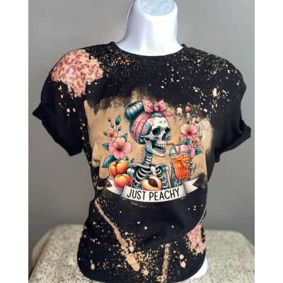 Just Peachy Skeleton Sweatshirt Hoodie For Gift Ideas