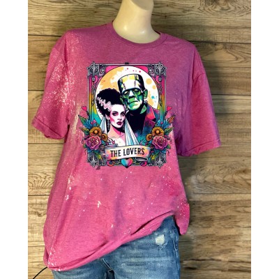 Halloween The Lovers Tarot Horror Neon Sweatshirt Hoodie For Gift Ideas