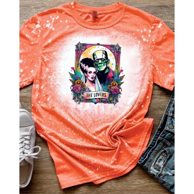 The Lovers Tarot Horror Neon Sweatshirt Hoodie For Gift Ideas