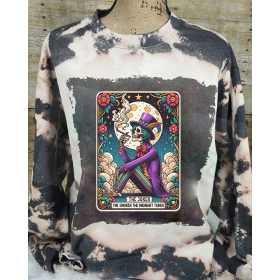Halloween Tarot The Joker Skeleton Sweatshirt Hoodie For Gift Ideas