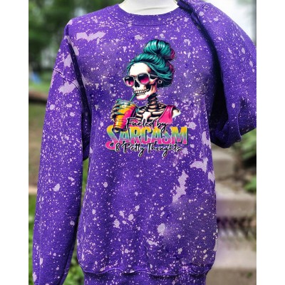 Fueled by Sarcasm Snarky Sweatshirt Hoodie For Gift Ideas